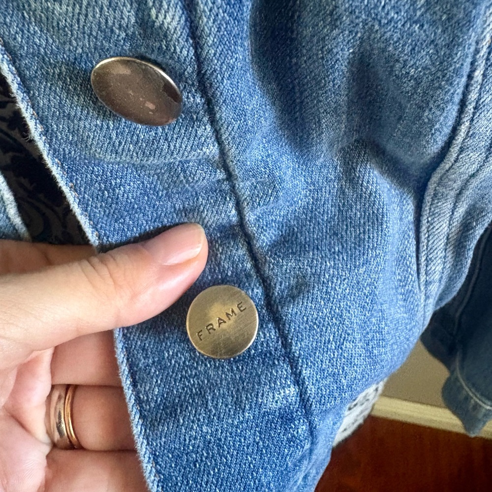 FRAME Le Vintage Denim Blue Jacket - Watham Way - Picture 6 of 12